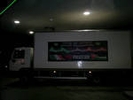 Click on image to see full-sized version Viva Palestina truck filled with aid from Glasgow, Tyrone and Dublin