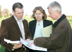 Cllr. John Brady, Sean Crowe TD and Marie Gavaghan