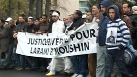 silent rally in memory of the dead teenagers held this afternoon in Villiers le Bel.