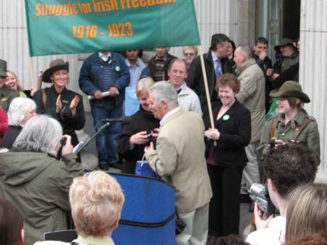 presentation of Replica CnmB badges to women activists