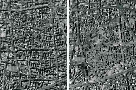 Photos of Beirut, three weeks apart