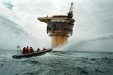 Summer 1995 -Greenpeace activists occupy Brent Spar platform