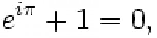 Eu-ler's identity.