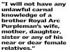 You need to be an important bigot to obey this rule