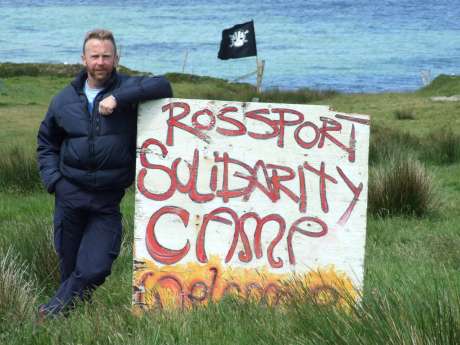 Click on image to see full-sized version Niall on the Rossport Solidarity Camp