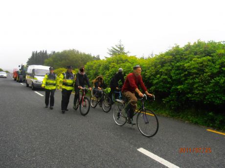 We have a right to cycle on the public roads, but the guards disagree
