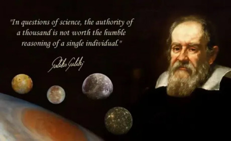 Caption Reasoning with logic is within everyone's purview, and every human beings moral right! Galileos quote and image source: web