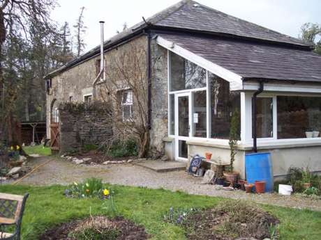 Visitor accomodation from the garden