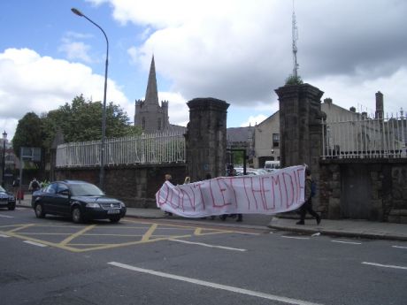 banner, cop shop, st. pats