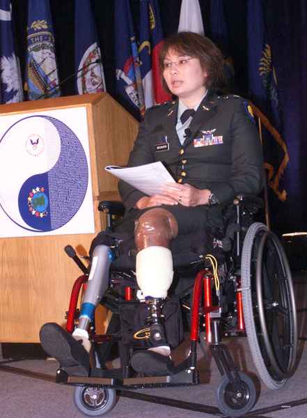 Click on image to see full-sized version Tammy Duckworth, Iraq War Vet and Democrat running for House of Reps & Anti-Iraq War
