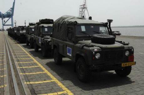 Irish and Dutch vehicles arrive